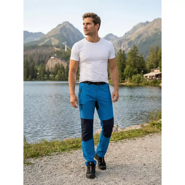  Pantaloni pentru bărbați ALTISPORT NoPrint NP/ALM6021NJ ALBASTRU STRĂLUCITOR/BLEUMARIN 
