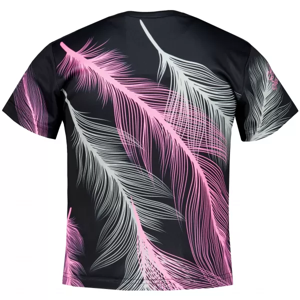  Tricou funcțional premium pentru copii ALTISPORT VOJ/ALK001TR01 NEGRU/ROZ DESCHIS 