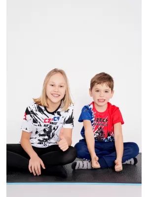 Tricou funcțional premium pentru copii ALTISPORT VOJ/ALK036TR01 ALB