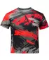 Tricou funcțional premium pentru copii ALTISPORT VOJ/ALK014TR01 NEGRU/ROSU