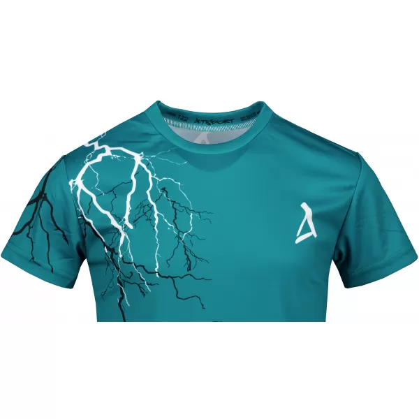  Tricou funcțional premium pentru copii ALTISPORT VOJ/ALK004TR01 KEROSEN/ALB 