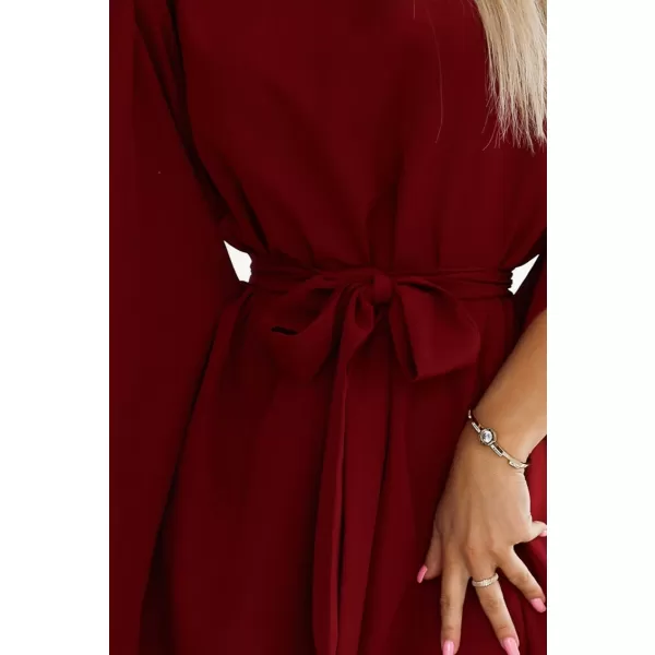  Rochie NUMOCO SOFIA 287-34 BURGUNDIA 
