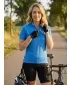 Tricou de ciclism pentru femei ALTISPORT NoPrint NP/ALW115NJ ALBASTRU STRĂLUCITOR