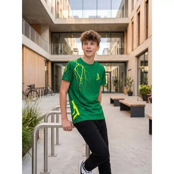  Tricou funcțional premium pentru copii ALTISPORT VOJ/ALK004TR01 VERDE STICLA 