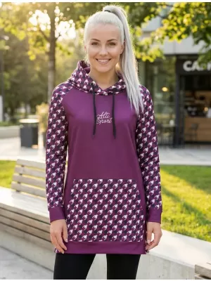 Hanorac prelungit funcțional pentru femei premium ALTISPORT VOJ/ALW048MI03 VIOLET