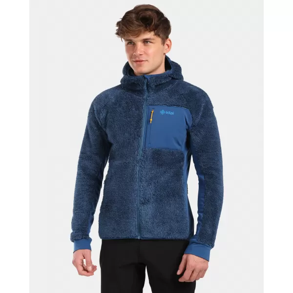  Hanorac pentru bărbați din fleece KILPI NORKA-M WM0204KI ALBASTRU ÎNCHIS 