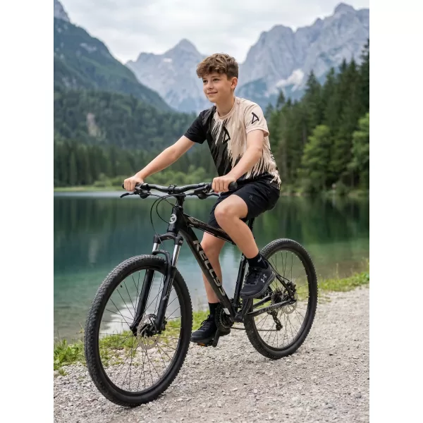  Tricou funcțional premium pentru copii ALTISPORT VOJ/ALK006TR01 NEGRU/MARO 