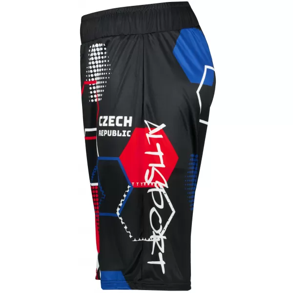  Pantaloni scurți funcționali premium pentru bărbați, fără buzunare ALTISPORT VOJ/ALM036KRA02 HEXA NEGRU 