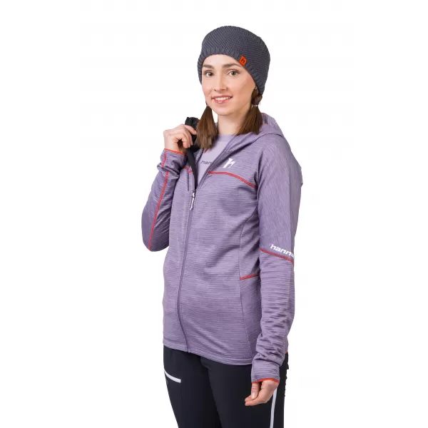  Hanorac de dama HANNAH MEDA HOODY GRI LAVANDĂ MEL 