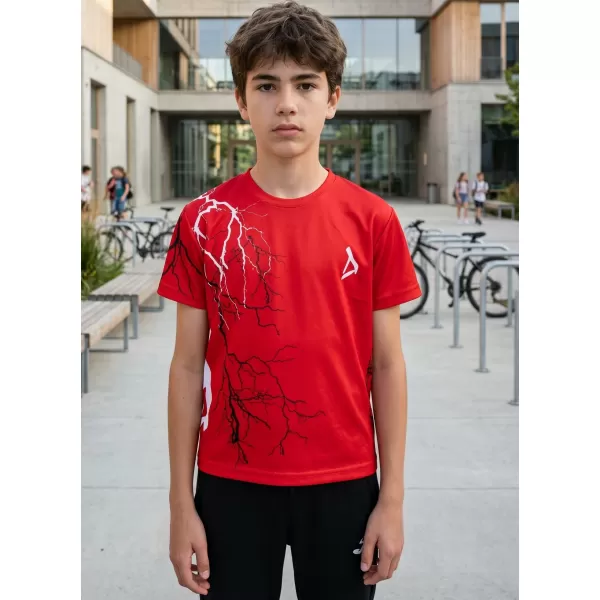  Tricou funcțional premium pentru copii ALTISPORT VOJ/ALK004TR01 ROŞU 
