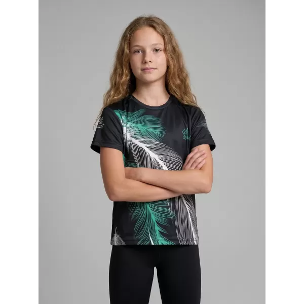  Tricou funcțional premium pentru copii ALTISPORT VOJ/ALK001TR01 NEGRU/TURCOAZ 
