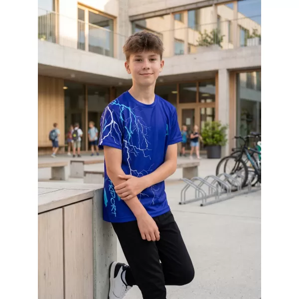  Tricou funcțional premium pentru copii ALTISPORT VOJ/ALK004TR01 ALBASTRU REGAL 