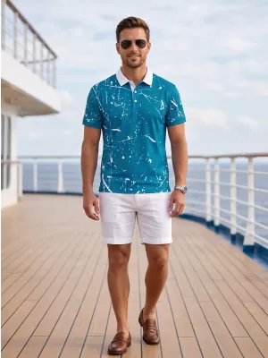 Tricou funcțional pentru bărbați cu guler premium ALTISPORT VOJ/ALM034TR05 KEROSENUL