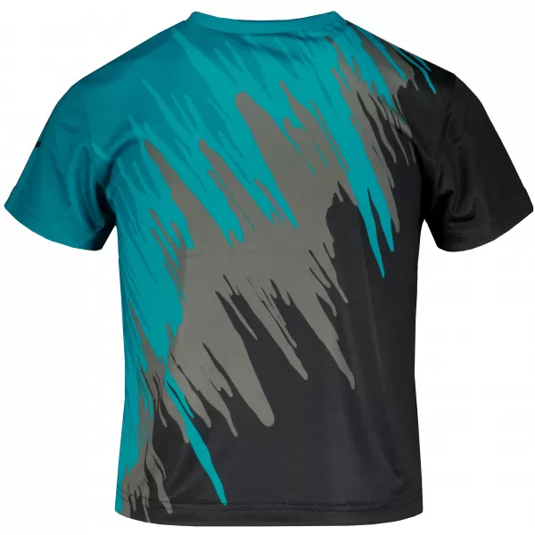  Tricou funcțional premium pentru copii ALTISPORT VOJ/ALK006TR01 NEGRU/KEROSEN 