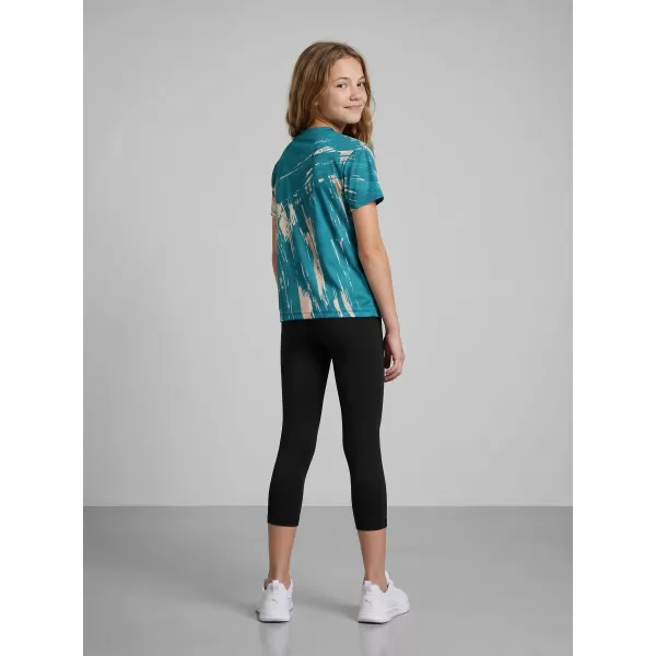  Tricou funcțional premium pentru copii ALTISPORT VOJ/ALK010TR01 SMARALD/ALBASTRU 
