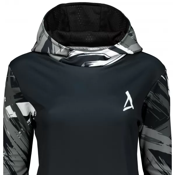  Hanorac funcțional premium pentru femei ALTISPORT VOJ/ALW039MI01 NEGRU/ALB 