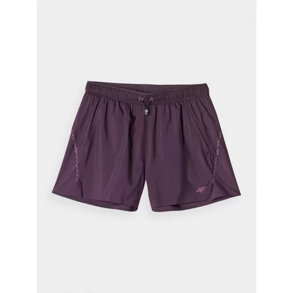  Pantaloni scurți de damă 4F WAW24TFSHF0758 VIOLET ÎNCHIS 