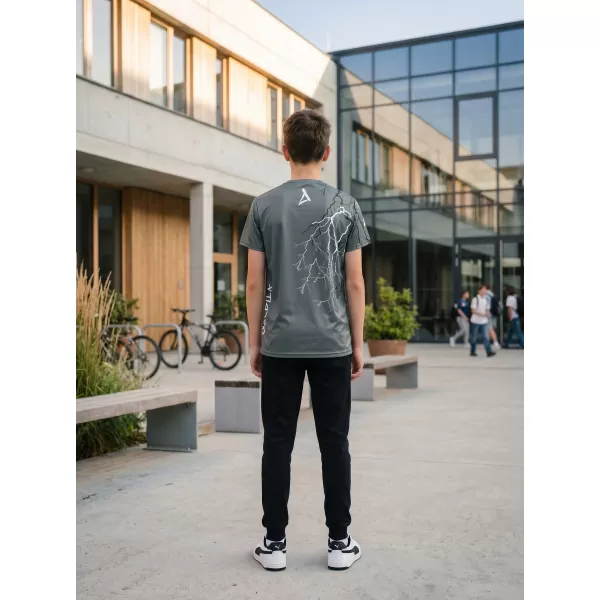  Tricou funcțional premium pentru copii ALTISPORT VOJ/ALK004TR01 GRAFIT 
