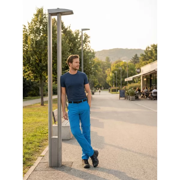  Pantaloni/short pentru bărbați ALTISPORT NoPrint NP/ALM2021NJ ALBASTRU STRĂLUCITOR 