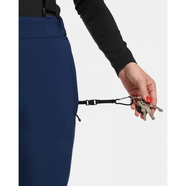  Pantaloni de schi softshell pentru femei KILPI RHEA-W WL0409KI ALBASTRU ÎNCHIS 