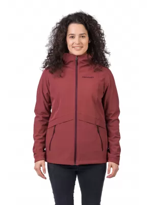 Jachetă softshell pentru femei HANNAH BRIA RUGINIU ARS
