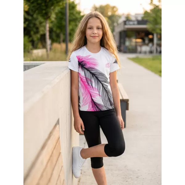  Tricou funcțional premium pentru copii ALTISPORT VOJ/ALK001TR01 ALB 