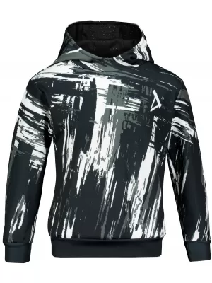Hanorac funcțional premium pentru copii ALTISPORT VOJ/ALK010MI01 ALB-NEGRU