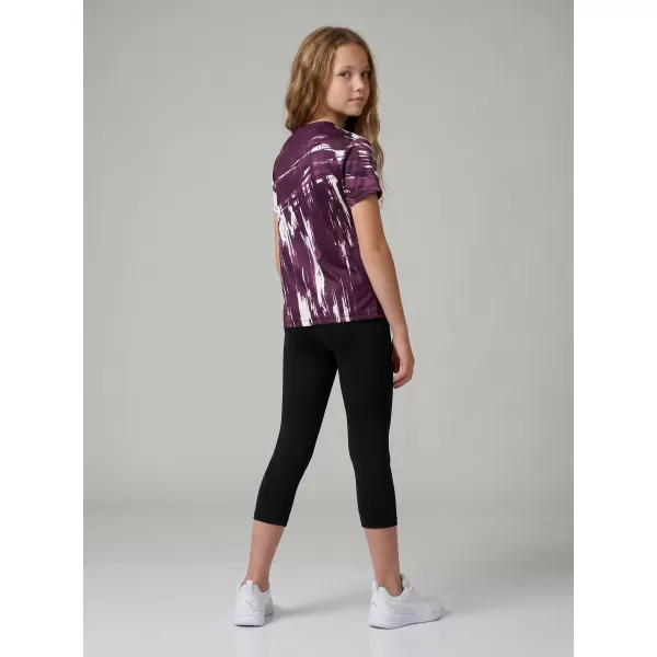  Tricou funcțional premium pentru copii ALTISPORT VOJ/ALK010TR01 VIOLET/ALB 