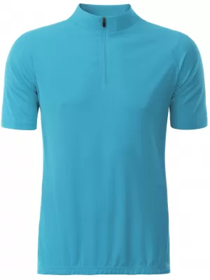 Tricou de ciclism pentru bărbați ALTISPORT NoPrint NP/ALM215NJ TURCOAZ