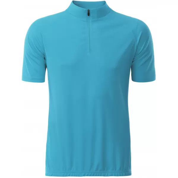  Tricou de ciclism pentru bărbați ALTISPORT NoPrint NP/ALM215NJ TURCOAZ 