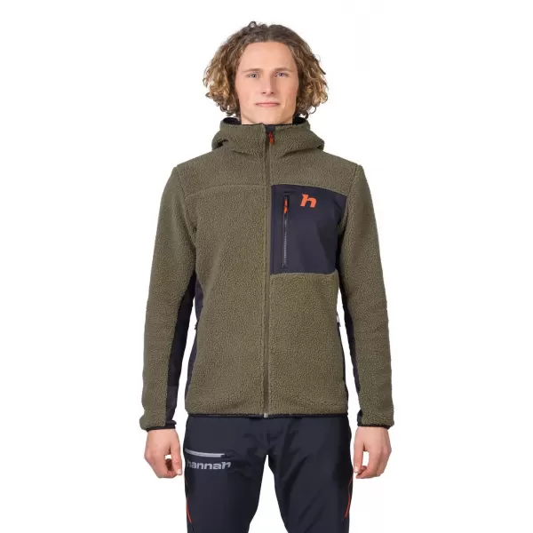  Hanorac pentru bărbați HANNAH KODIAK HOODY VERDE IEDERA/ANTRACIT 