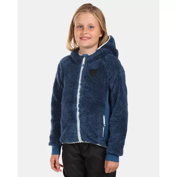  Hanorac pentru fete din fleece KILPI NORKA-JG WJ0211KI ALBASTRU ÎNCHIS 