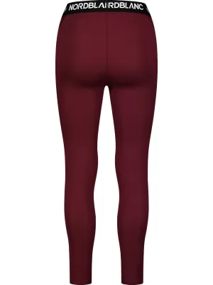 Pantaloni termici de dama NORDBLANC SUPERPOWER NBBLD7976 BURGUNDIA