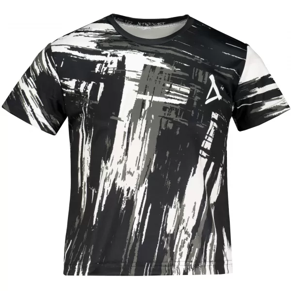  Tricou funcțional premium pentru copii ALTISPORT VOJ/ALK010TR01 ALB-NEGRU 
