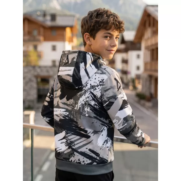  Hanorac funcțional premium pentru copii ALTISPORT VOJ/ALK014MI01 NEGRU/GRI 