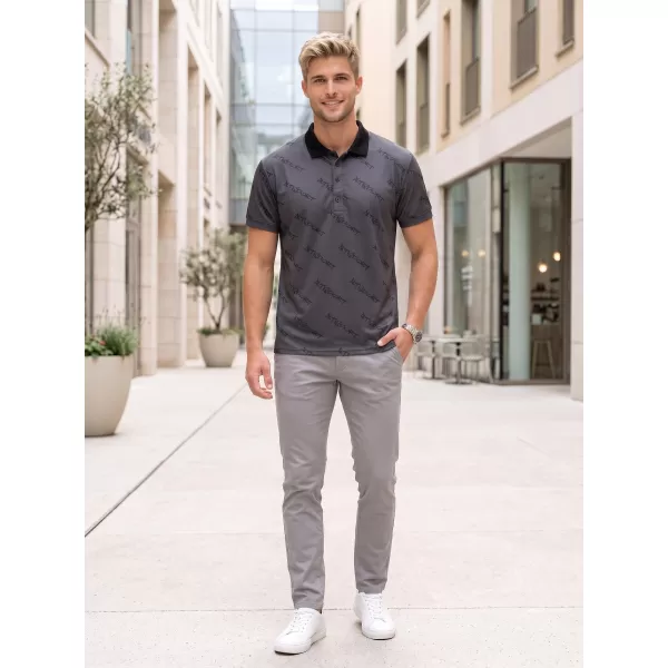  Tricou funcțional pentru bărbați cu guler premium ALTISPORT VOJ/ALM050TR05 GRI 