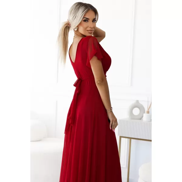  Rochie NUMOCO NASTIA 562-2 BURGUNDIA 