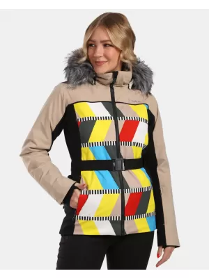 Jachetă de schi pentru femei KILPI CLAIR-W WL0107KI BEJ