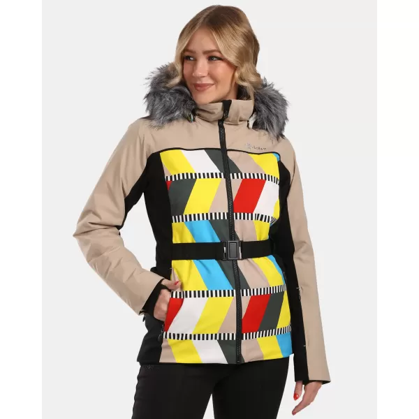  Jachetă de schi pentru femei KILPI CLAIR-W WL0107KI BEJ 