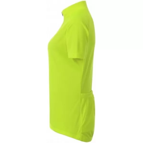  Tricou de ciclism pentru femei ALTISPORT NoPrint NP/ALW115NJ GALBEN STRĂLUCITOR 
