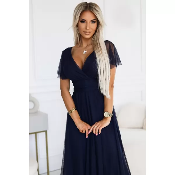  Rochie NUMOCO NASTIA 562-1 SEA -BLUE 