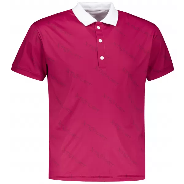  Tricou funcțional pentru bărbați cu guler premium ALTISPORT VOJ/ALM050TR05 BURGUNDIA 