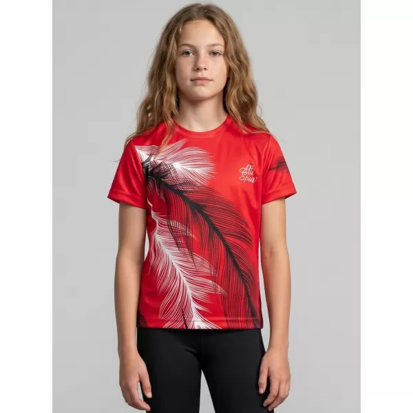  Tricou funcțional premium pentru copii ALTISPORT VOJ/ALK001TR01 ROŞU 