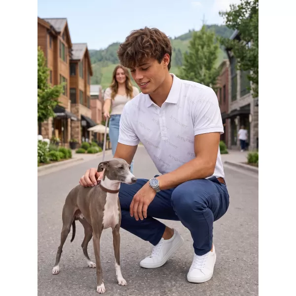  Tricou funcțional pentru bărbați cu guler premium ALTISPORT VOJ/ALM050TR05 ALB 