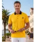 Tricou funcțional pentru bărbați cu guler premium ALTISPORT VOJ/ALM000TR05 PORTOCALE