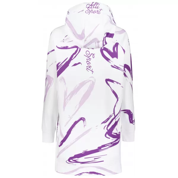  Hanorac prelungit funcțional pentru femei premium ALTISPORT VOJ/ALW049MI03 ALB/VIOLET 