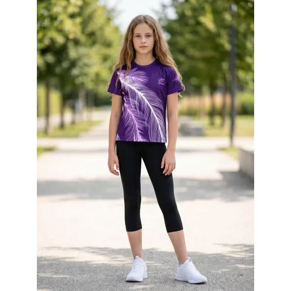  Tricou funcțional premium pentru copii ALTISPORT VOJ/ALK001TR01 VIOLET 