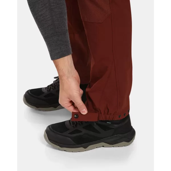  Pantaloni de exterior pentru bărbați KILPI VILLAIN-M WM0411KI ROȘU ÎNCHIS 