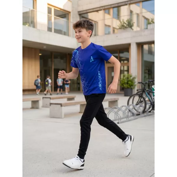  Tricou funcțional premium pentru copii ALTISPORT VOJ/ALK004TR01 ALBASTRU REGAL 