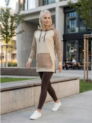 Hanorac prelungit funcțional pentru femei premium ALTISPORT VOJ/ALW048MI03 MARO